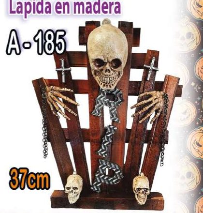 Lápida en madera