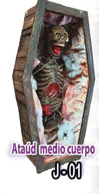 Ataúd con medio cuerpo