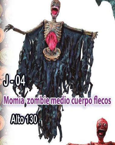 Momia zombie medio cuerpo con flecos