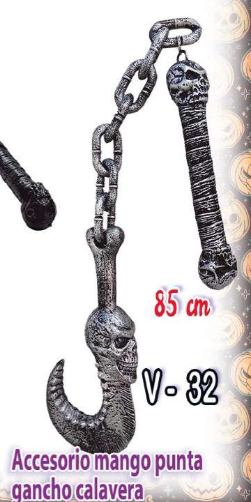 Mango con punta gancho calavera